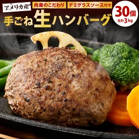 手ごね生ハンバーグ